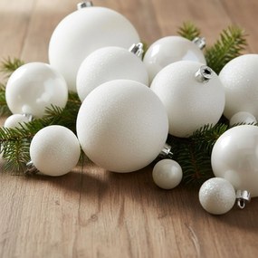 Bombki o różnym wykończeniu, Ø 8 cm, 4 szt.