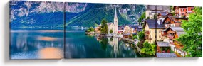 Obraz - Wieś alpejska (170x50 cm)