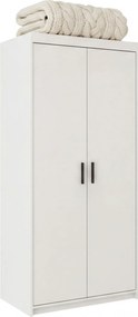 Biała nowoczesna szafa dwudrzwiowa na ubrania Z5-S23