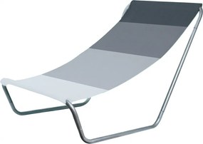 Składany leżak plażowy SAND, szare paski