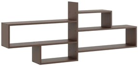 Minimalistyczna półka wisząca w kolorze wenge - Okri