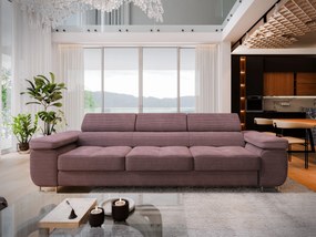 Masseno Sofa MOSINE z funkcją spania, Rozkładana sofa - Wrzosowy, POSO 130