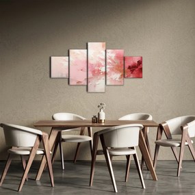Obraz - Różowa abstrakcja (125x70 cm)
