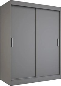 Antracytowa szafa przesuwna 150 cm P3-W62