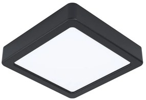 Czarna lampa sufitowa LED 16x16 cm FUEVA 5 – EGLO