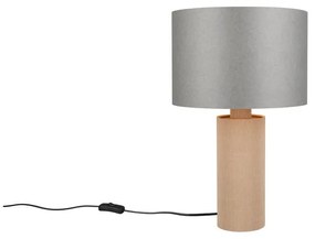 Szaro-beżowa lampa stołowa (wysokość 48 cm) Canio – Trio