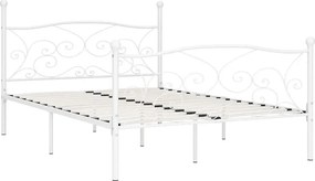 Białe metalowe łóżko w stylu retro 200x200 cm S1-W76