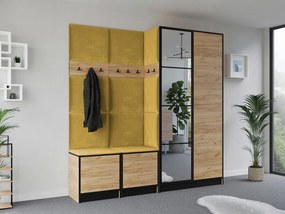 Garderoba EDEN 21 Dąb Craft Złoty + Żółty