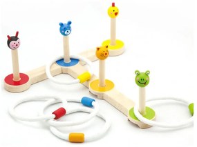 Drewniana gra rzut pierścnieniem zwierzątka viga toys