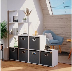 Półka schodowa biały 142.5x29x140