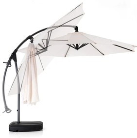 Biały parasol ogrodowy ø 300 cm Sirolo – Tomasucci