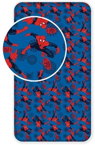 Dziecięce bawełniane prześcieradło Jerry Fabrics Spiderman, 90x200 cm