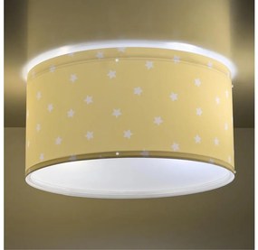 Dalber 82216A - Plafon dziecięcy STAR LIGHT 2xE27/60W/230V żółty