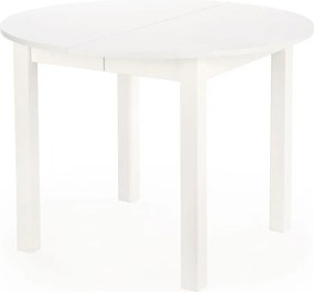 Biały okrągły stół rozkładany 102-142 cm A2-B47