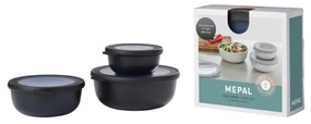 Pojemniki na żywność 3 szt. Nordic black – Mepal