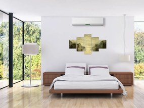 Obraz westernowego miasteczka (125x70 cm)