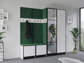Garderoba EDEN 21 Biały + Zielony
