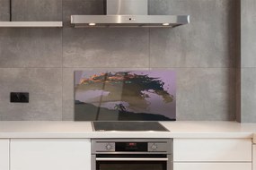 Panel szklany do Kuchni Mroczna Postać o Wielu Głowach