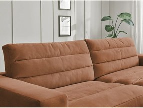 Pomarańczowa aksamitna sofa 276 cm Sierra – Bobochic Paris