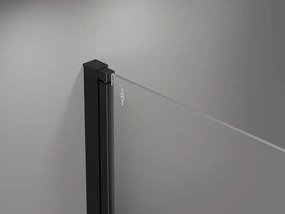 Mexen Mist-F drzwi prysznicowe składane prawe 65 cm, transparent, czarne - 8A6-065-000-70-00-P