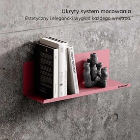 Półka wisząca JOANNE 400 mm, Fresh Style: pudrowy róż