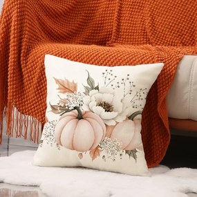 Poszewka na poduszkę AUTUMN CALL 45x45 cm, kremowy