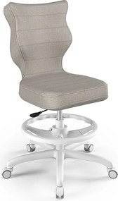 Ergonomiczne krzesło do biurka Petit White rozmiar 5 (146-176,5 cm) z podnóżkiem
