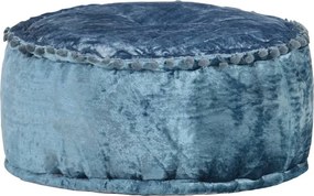 Pufa niebieska tapicerowana glamour R3-P66