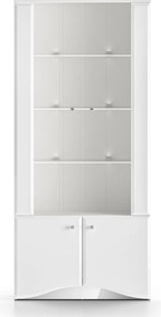 2-drzwiowa witryna Glamour 01, biały połysk