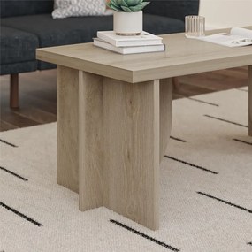Stolik w naturalnym kolorze 48x106 cm Voler – Novogratz