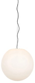 Zewnetrzna Nowoczesna zewnętrzna lampa wisząca biała 56 cm IP65 - Nura Nowoczesny Oswietlenie zewnetrzne