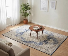 Zdobiony prostokątny dywan do salonu S4-T78