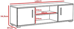 Biała stojąca szafka na telewizor - Mirado 10X