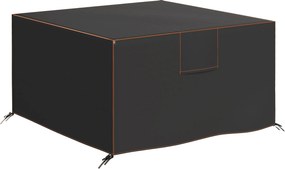 Outsunny Pokrywa na Meble Ogrodowe Zimoodporna Wodoodporna Ochrona UV Pokrowiec 420D Oxford 125x125x74 cm Czarna | Aosom PL
