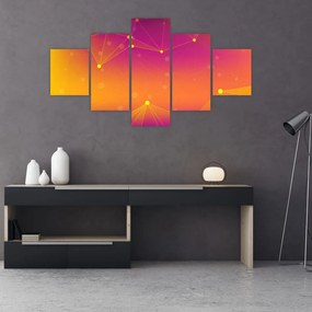 Kolorowy abstrakcyjny obraz (125x70 cm)