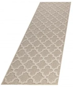 Dywan zewnętrzny sznurkowy Patara Koniczyna beżowy 80 cm x 250 cm