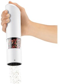 Biały elektryczny młynek do przypraw WMF, wys. 21 cm