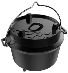 Tepro 8231 Garnek żeliwny z pokrywką Dutch Oven, 4 l