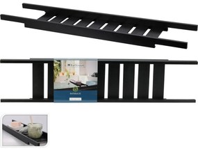 Półka na wannę Bamboo czarny, 68 x 15 x 3,5 cm