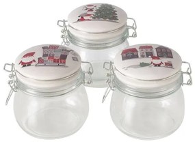 Słoik z porcelanową pokrywką MONTI, 450 ml