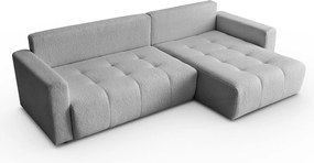 Narożnik w kształcie L VIENNA, tkanina Lambi, Szary, Prawy