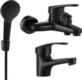 Mexen Erica R05 zestaw wannowy, czarny - 746403R05-70