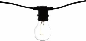 Oświetlenie ogrodowe party LED - szklane żarówki - 5 m ciepłe białe