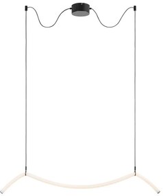 Czarno-biała lampa wisząca LED Melt – Markslöjd