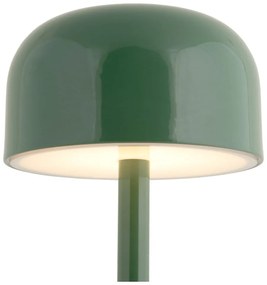 Zielona lampa stołowa LED z metalowym kloszem (wysokość 24,5 cm) James – Leitmotiv