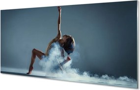 Szklany Panel Kobieta Tańcząca w Dymie