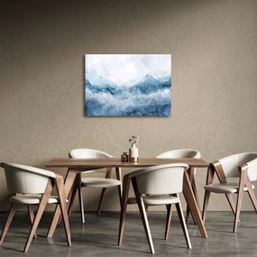 Obraz - Chmury i fale, akwarela (70x50 cm)