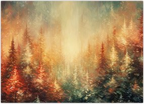 Obraz - Malowanie lasów (70x50 cm)