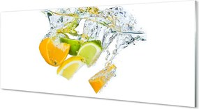 Szkło do Kuchni na Ścianę Orzeźwiające Cytrusy w Wodzie