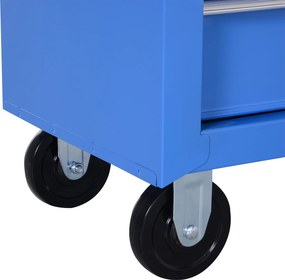 Szafka narzędziowa wózek 5 szuflad niebieski homcom